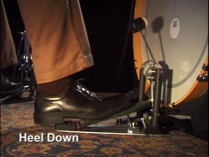 heel down
